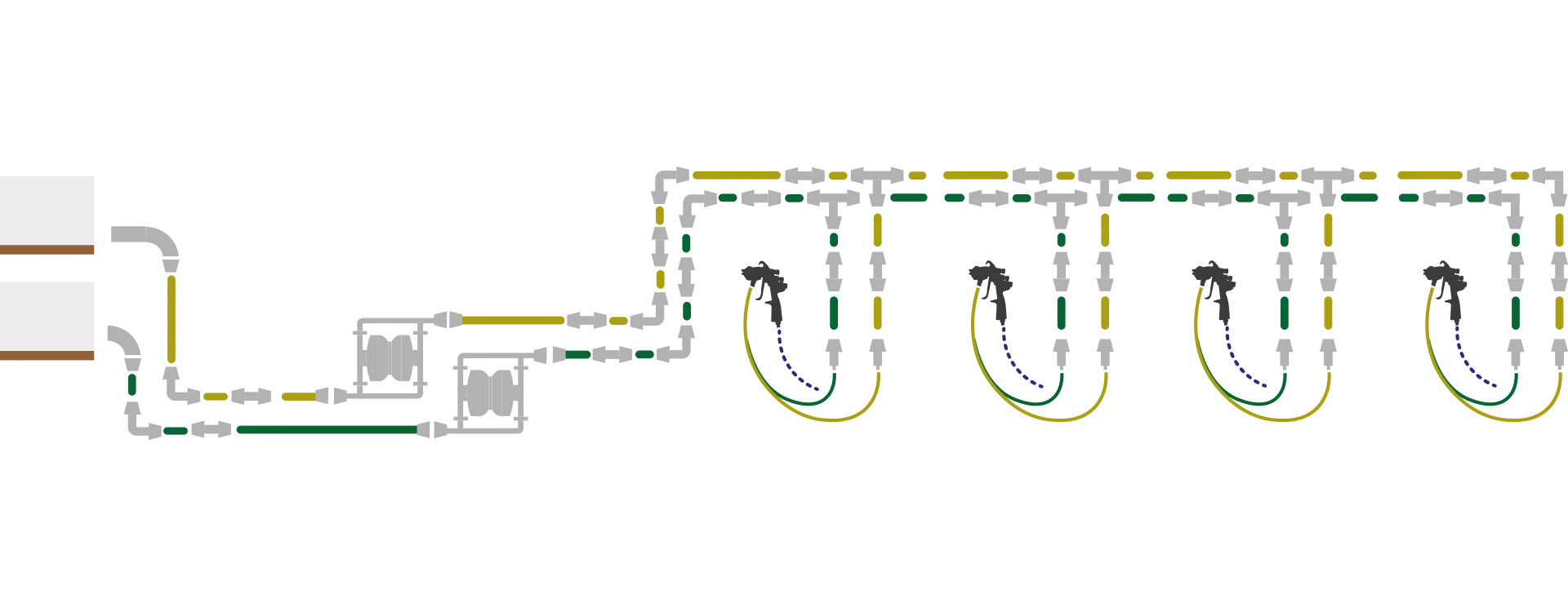 keo gốc nước trên con lăn